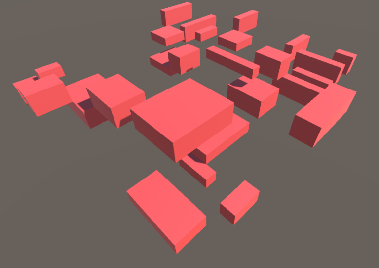 Карта procedurally generated training map